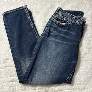 Silver Jeans Dark Blue Straight Leg Denim